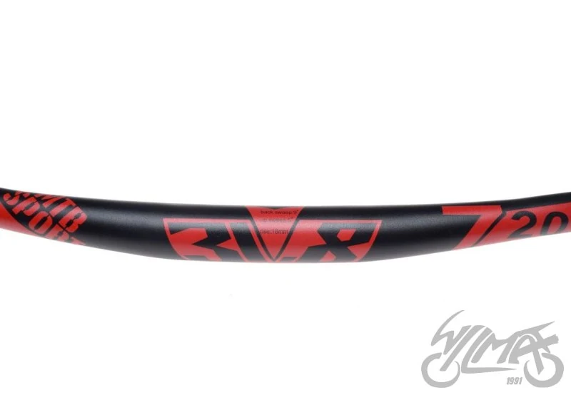 Kierownica rowerowa gięta alu 31,8/720 czerwona — ujęcie 2