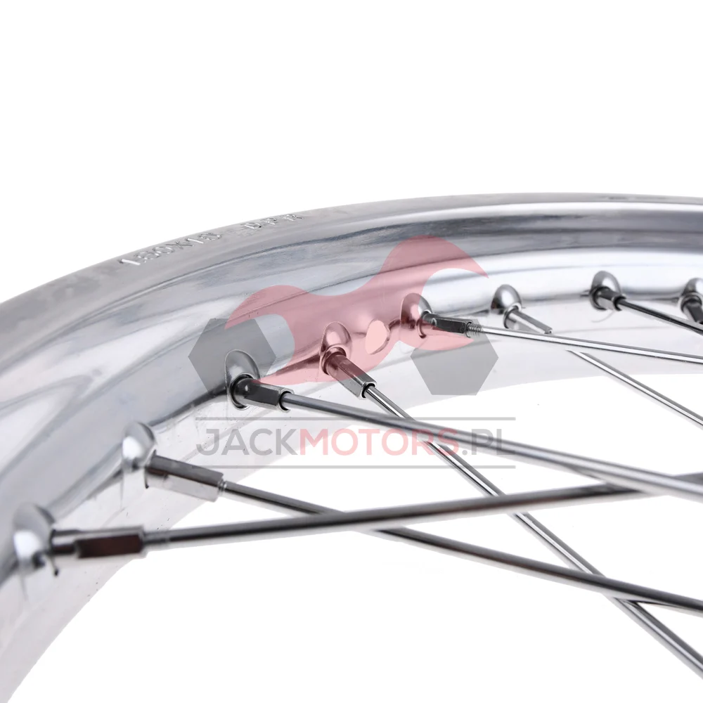 Koło jezdne Simson S51 1,60 × 16 chrom DPR Classic czarna piasta + szprychy chrom — ujęcie 4