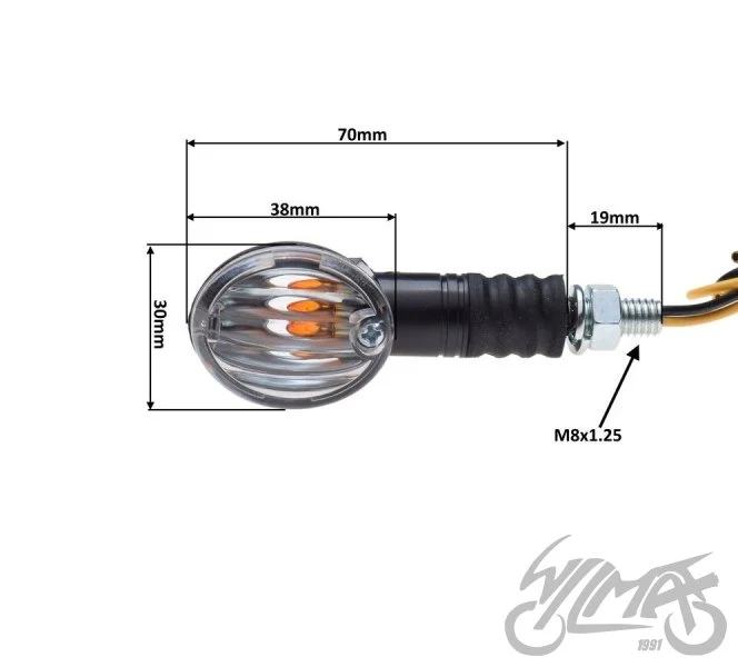 Kierunkowskaz owalny z jasnym kloszem, 12 V 10 W — AL7004B — ujęcie 2