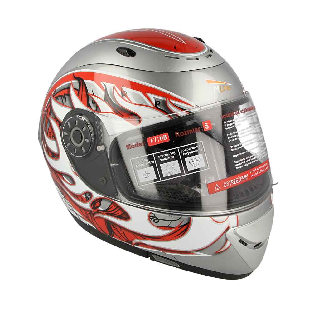 Kask motocyklowy VCAN V170B Grey CH-R – M — ujęcie 22