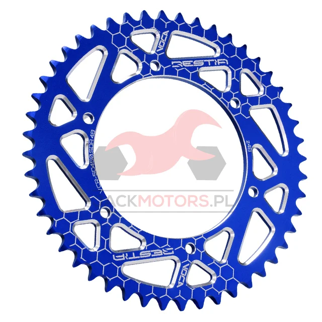 Zębatka tylna VOCA racing aluminium CNC 48Z Derbi Senda sm DRD gpr nude / Aprilia RS4 · titanium — ujęcie 2