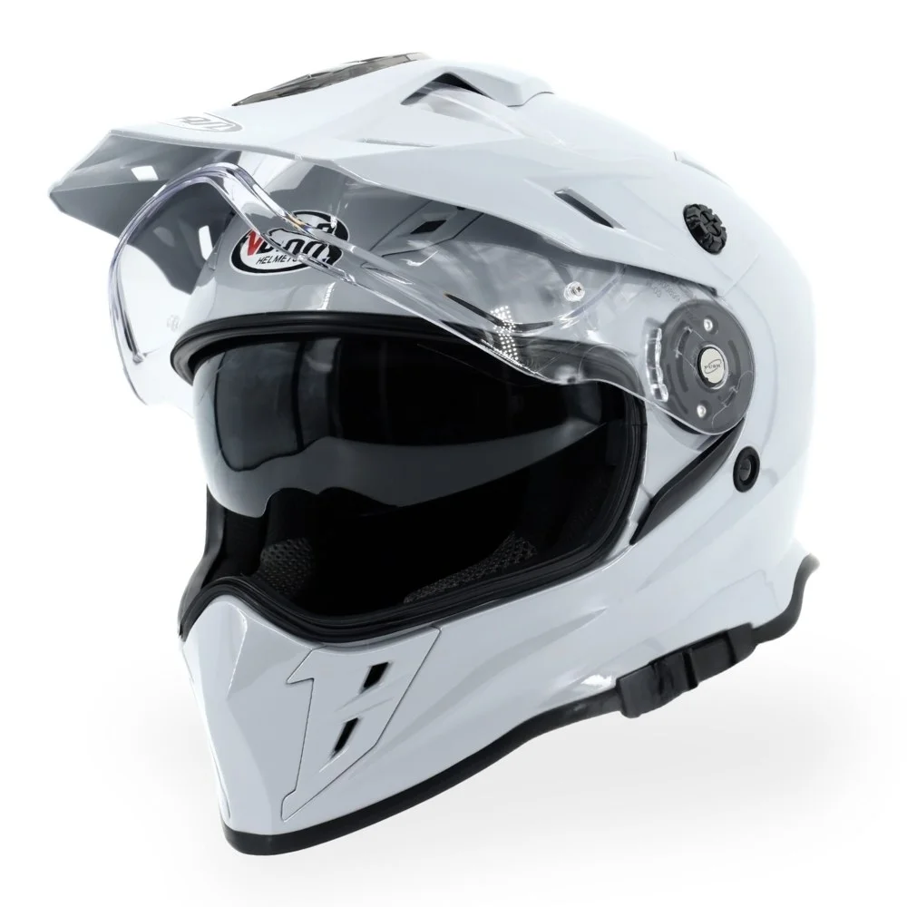 Kask VCAN model H331 nardo grey enduro z szybą i blendą szary XXL — ujęcie 2