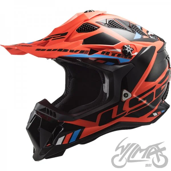 Kask LS2 MX700 Subverter Evo Stomp pomarańczowy czarny — rozmiar 2XL — ujęcie 1