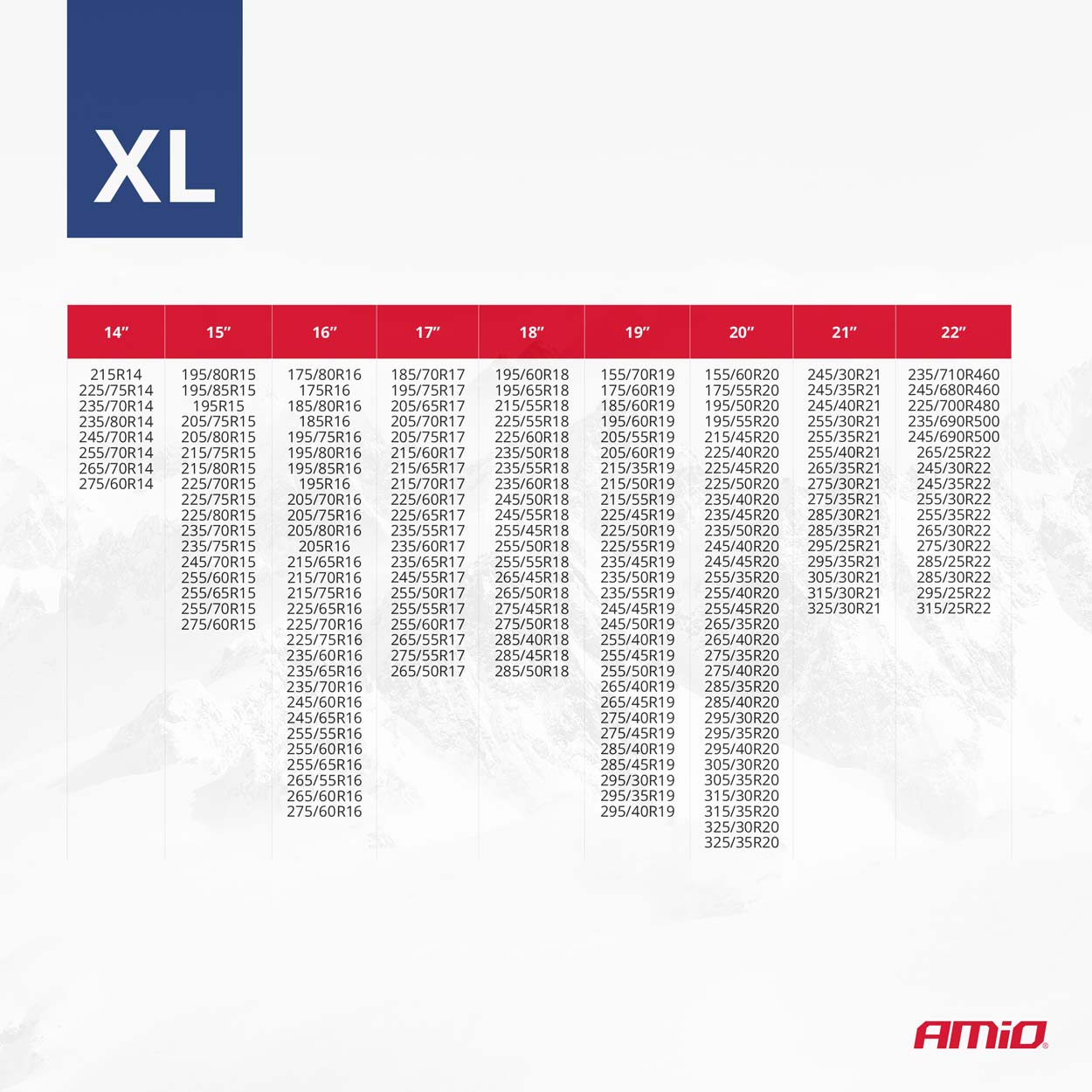 Łańcuchy śniegowe tekstylne rozmiar XL EN16662-1 Önorm V5121 2 szt. — ujęcie 12