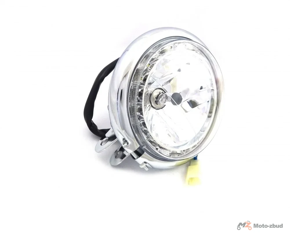 Junak M15 125 cm³ reflektor przód kpl. (chrom) (diodowa) — ujęcie 2