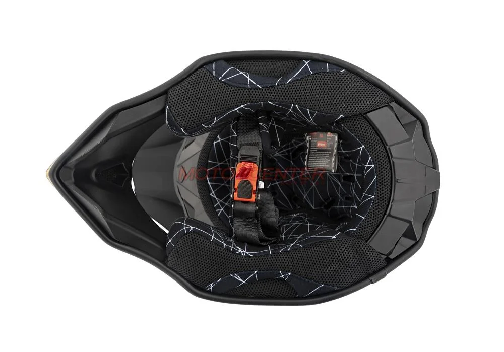 Kask crossowy BLEXX MD-902 czarny/złoty Matowy rozmiar XS Homologacja ECE R22.06 — ujęcie 7