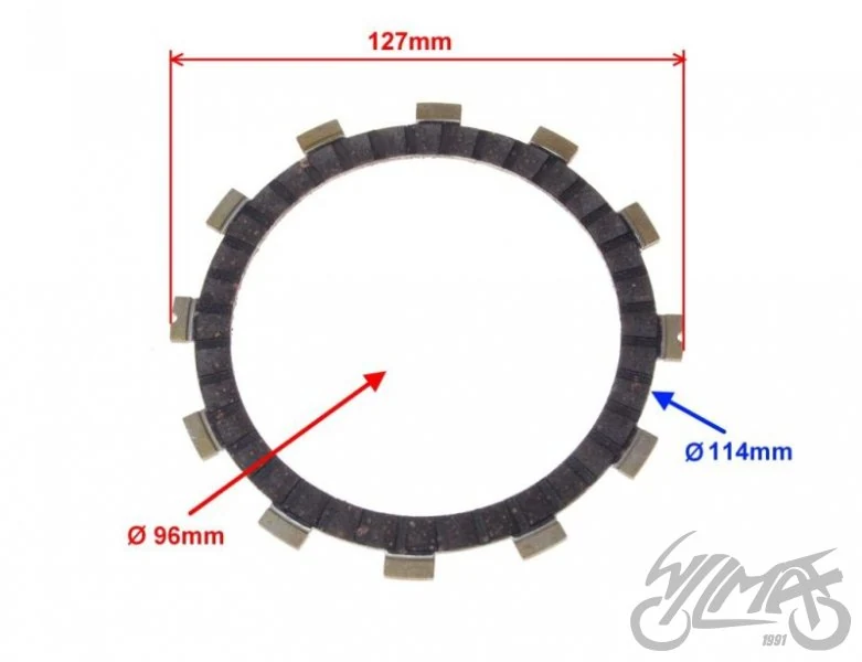 Tarcza sprzęgła CPI QM125-2D 125 — ujęcie 2