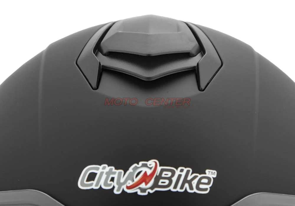 Kask motocyklowy otwarty z blendą City-Bike YA-665 czarny mat rozmiar S Homologacja ECE 22.06 — ujęcie 5