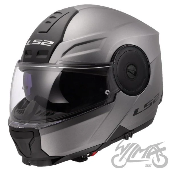Kask szczękowy LS2 FF902 Scope II Solid Titanium — XS z Pinlockiem — ujęcie 1