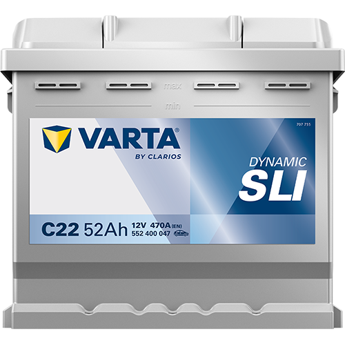 Akumulator 52 Ah 470A 207×175×190/P+ Varta 552400047K262 — ujęcie 3