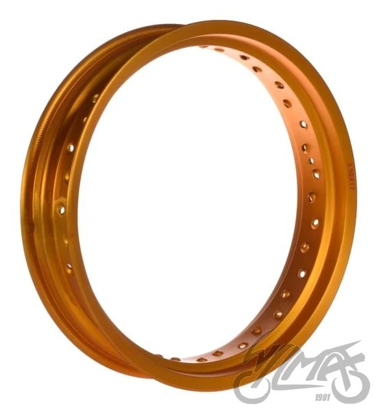 Obręcz koła 17 × 3,50 36 szprych aluminium złota — ujęcie 1