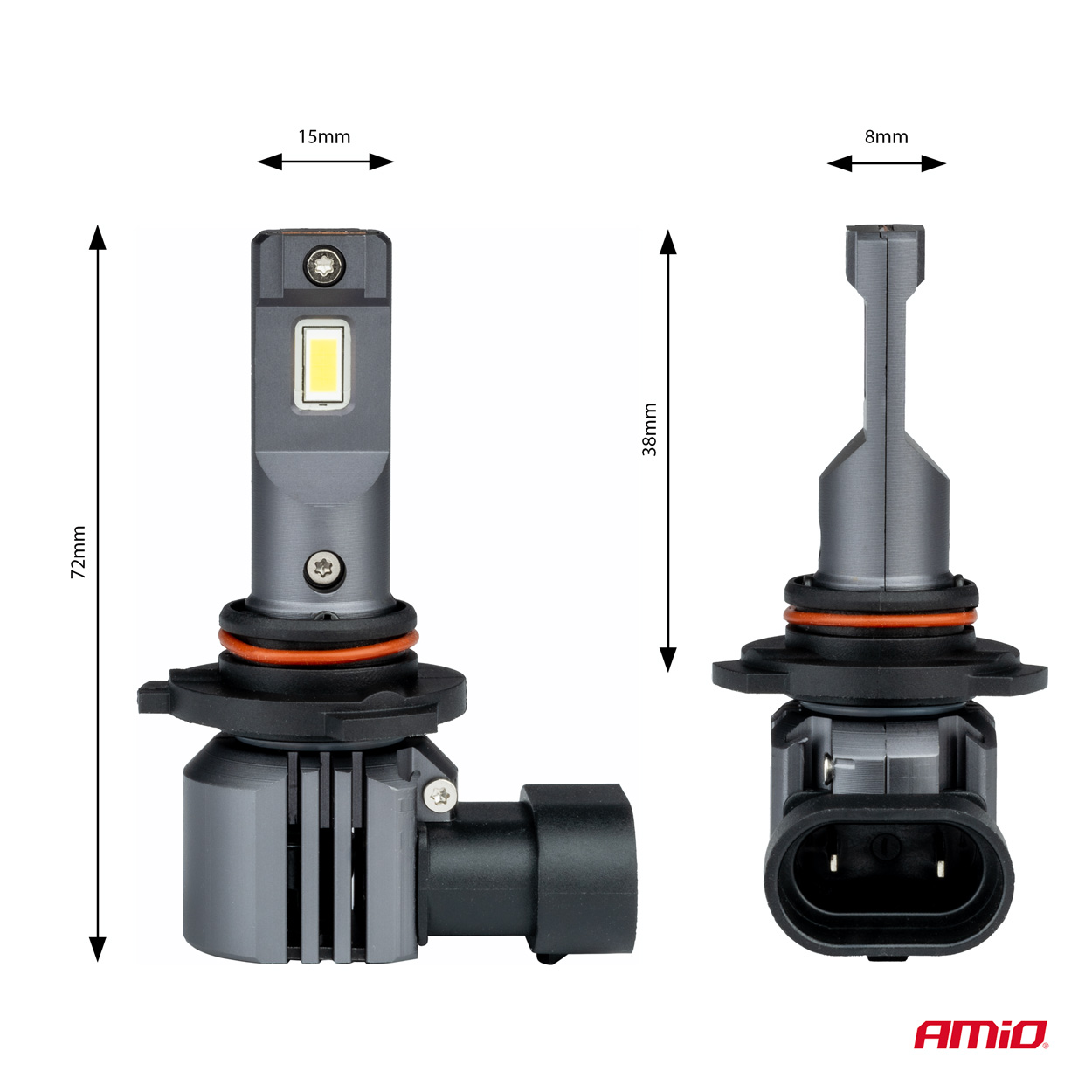 Żarówki samochodowe LED seria X4 Aviator HB3 9005 HIR1 9011 H10 6500K Canbus — ujęcie 3