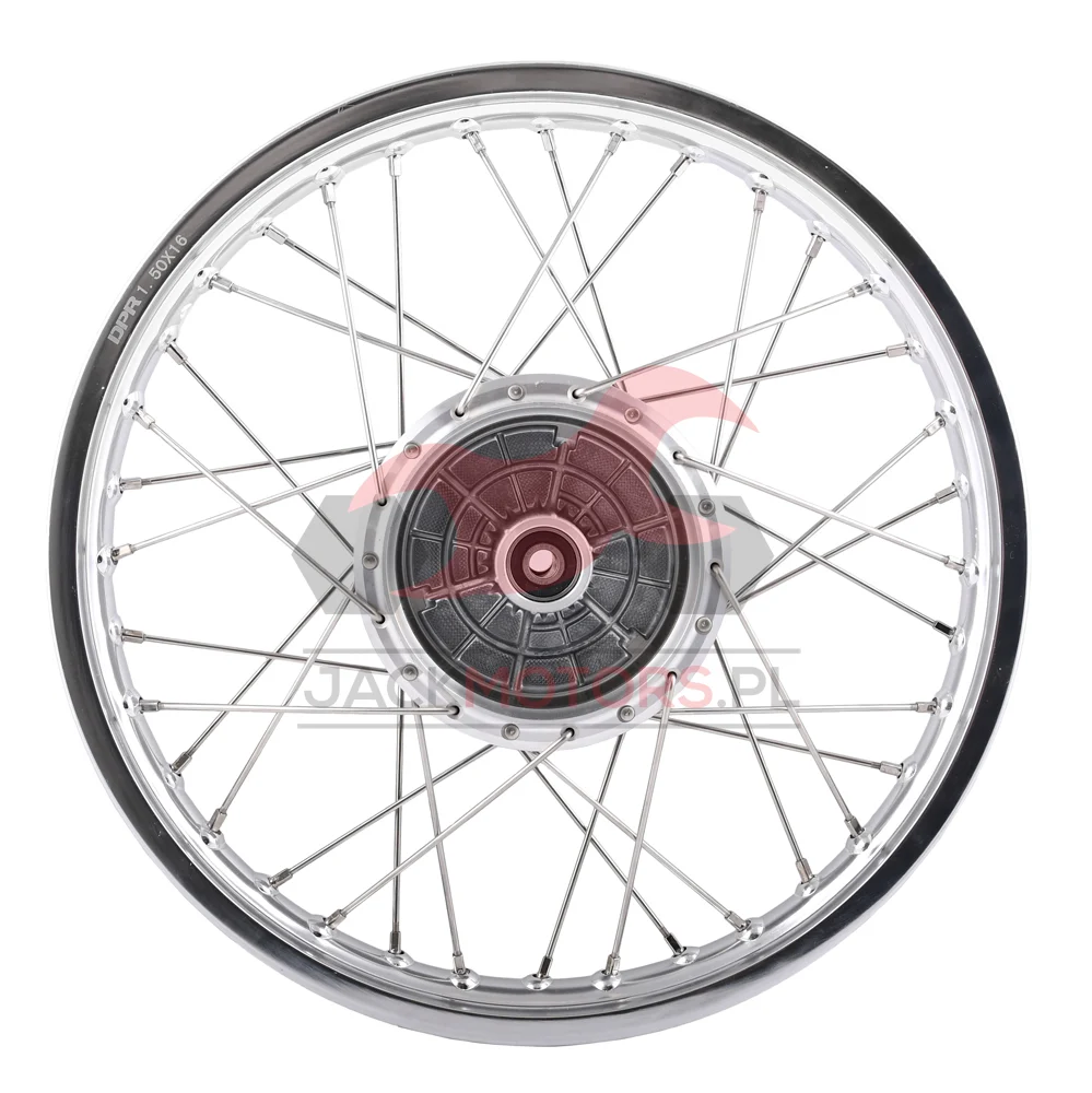 Koło jezdne Simson S51 1,50 × 16 aluminium DPR Classic szprychy chrom — ujęcie 2