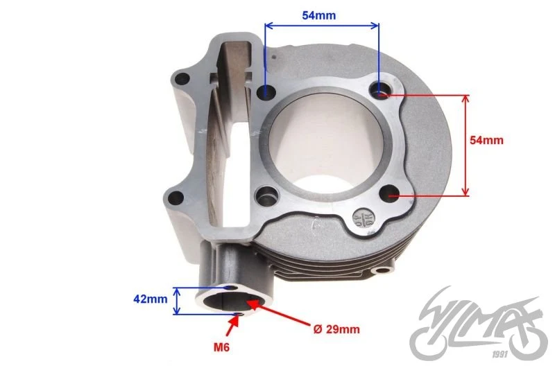 Cylinder komplet 125 GY6 52,40 4T — ujęcie 2