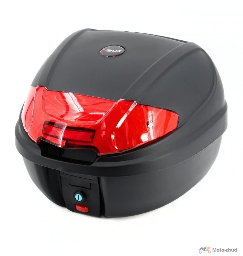 Kufer tylny vbox 0830 czarny z odblaskiem - pojemność 30 l