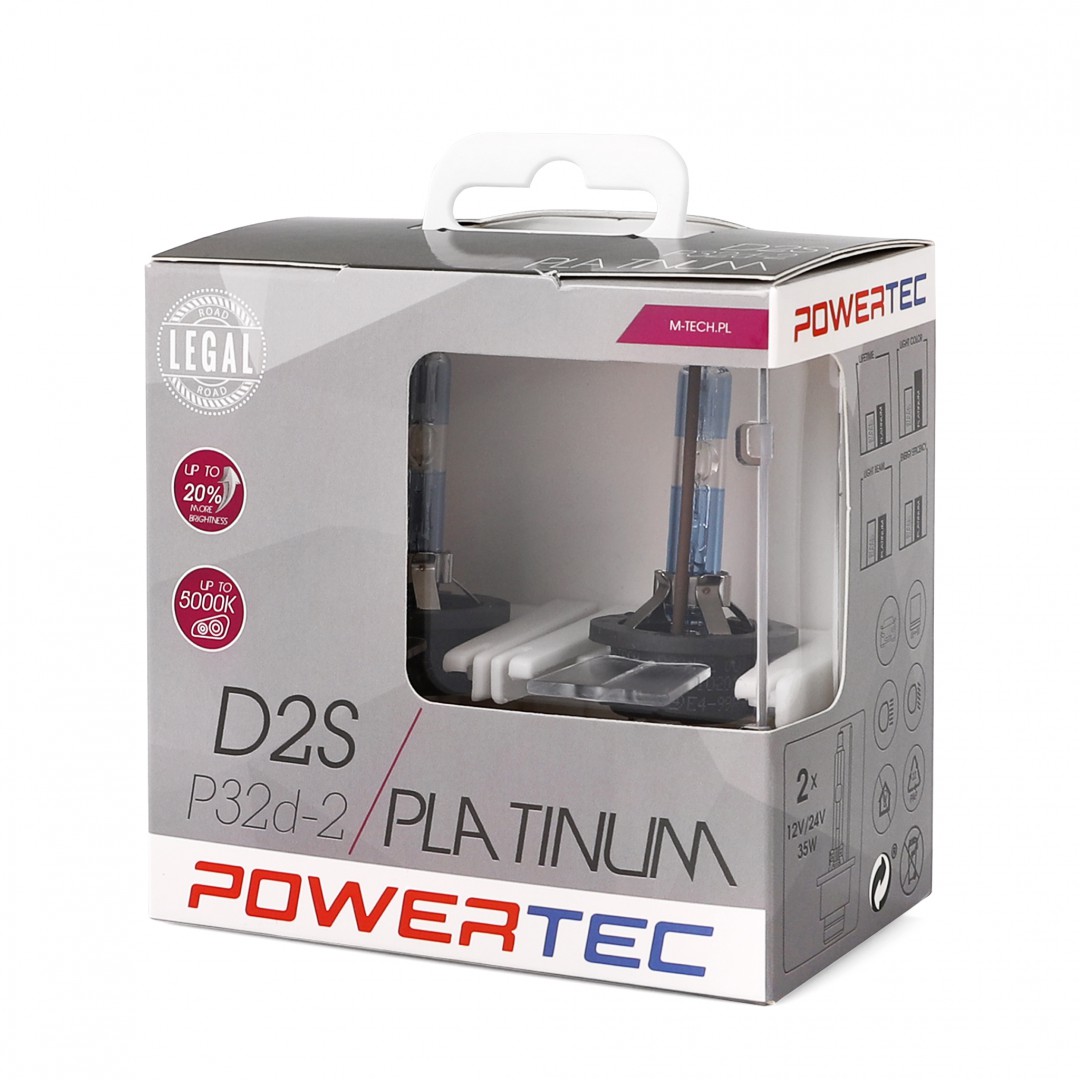 Żarówka xenon D2S 35W/5000K/Platinu, 2 szt. M-Tech PTZPTD2S-DUO — ujęcie 3
