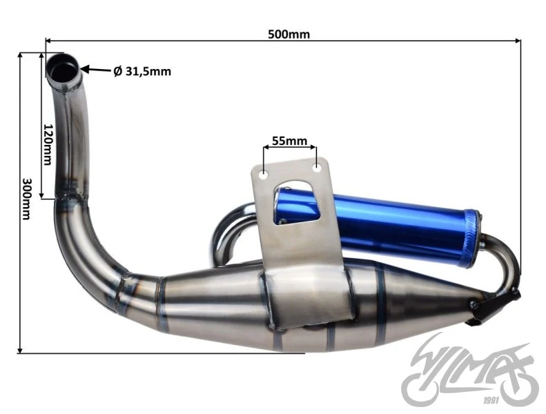 Tłumik do Hondy DIO50 tuning — ujęcie 2