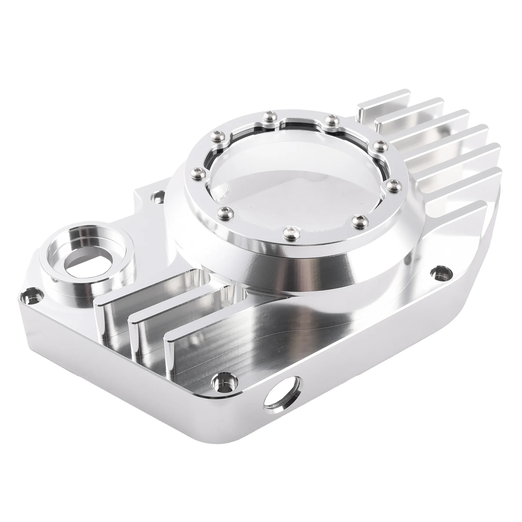 Pokrywa silnika Simson S51 SR50 lewa aluminium CNC clear + śruby DPR Performance — ujęcie 4