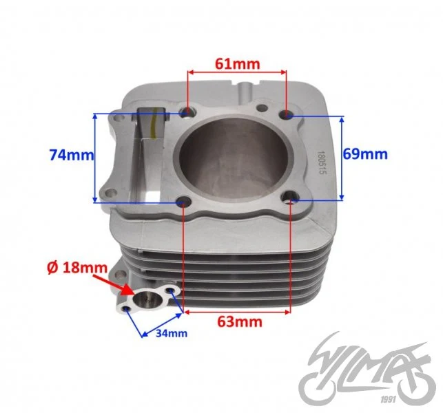 Cylinder do Suzuki GN 125 200 cm³ — ujęcie 2