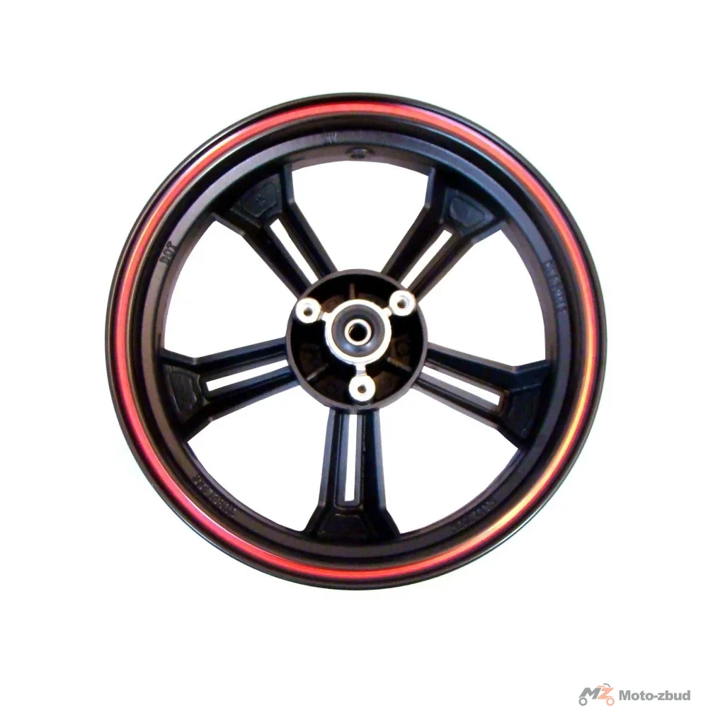 Junak 609 felga 13 × 3,50 koła przód (czarno-czerwona) (125 cm³) — ujęcie 2