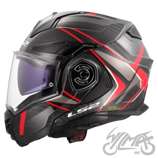 Kask LS2 FF901 Advant X C Future II Red — rozmiar L — ujęcie 2
