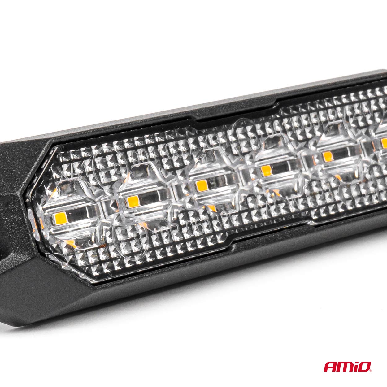 Lampa błyskowa ostrzegawcza płaska 6x3W LED R65 R10 12 V 24 V — ujęcie 2