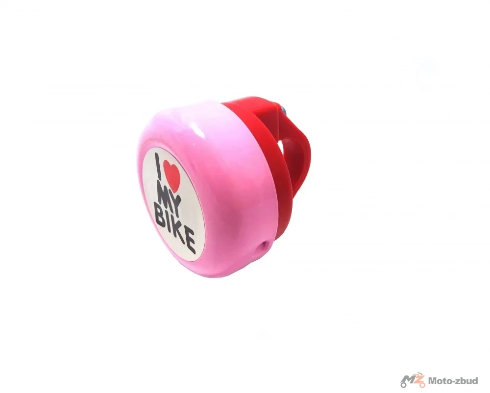 Dzwonek dziecięcy stal/plast (54 mm) i love my bike L-E-1 — ujęcie 2