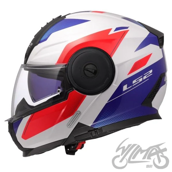 Kask szczękowy LS2 FF902 Scope II Duria Wh.B.Red — S z Pinlockiem — ujęcie 2