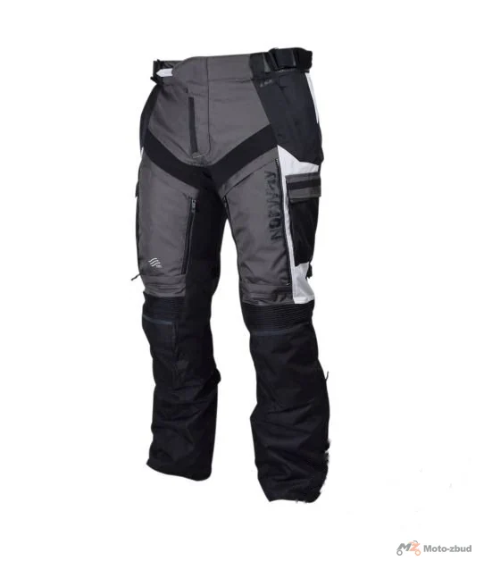 Spodnie motocyklowe LS2 Norway męskie — czarny / szary — rozmiar XXL