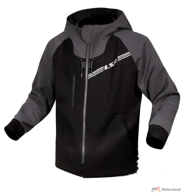 Kurtka motocyklowa LS2 Throttle męska Black Dark Grey — XXL
