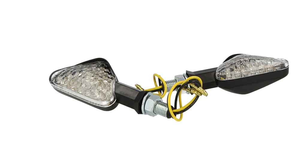 Kierunkowskaz kompletny 2 szt. chrom/motocykl MLINE ST-139 — ujęcie 2