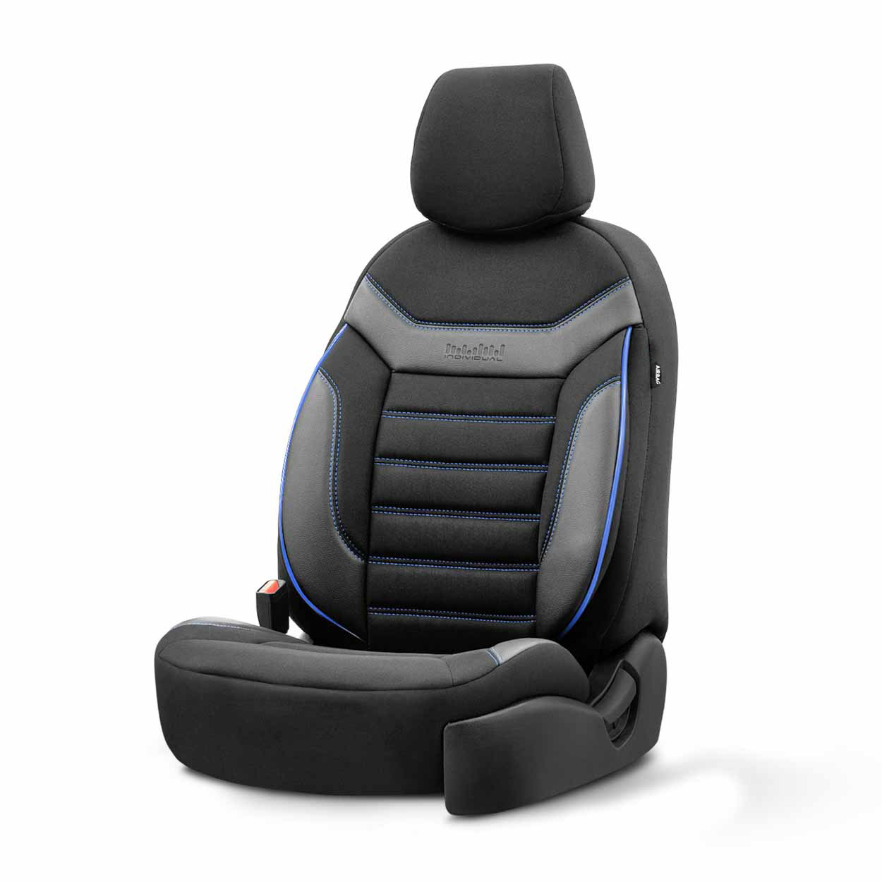 Komplet pokrowców na fotele samochodowe OTOM INDIVIDUAL 203 BLACK/BLUE 3-ZIP — ujęcie 11