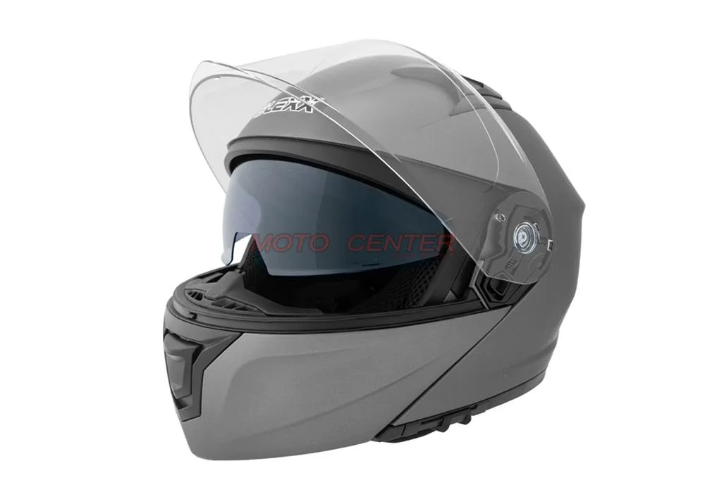 Kask motocyklowy szczękowy z blendą BLEXX YA-967 grafit M ECER22.06 — ujęcie 3
