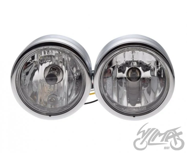 Zestaw lamp H7 + H4 chrom — średnica 110 mm, AW24255 — ujęcie 2