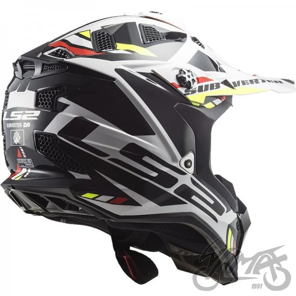 Kask crossowy LS2 MX700 Subverter Evo II Stomp White Black — XL — ujęcie 3