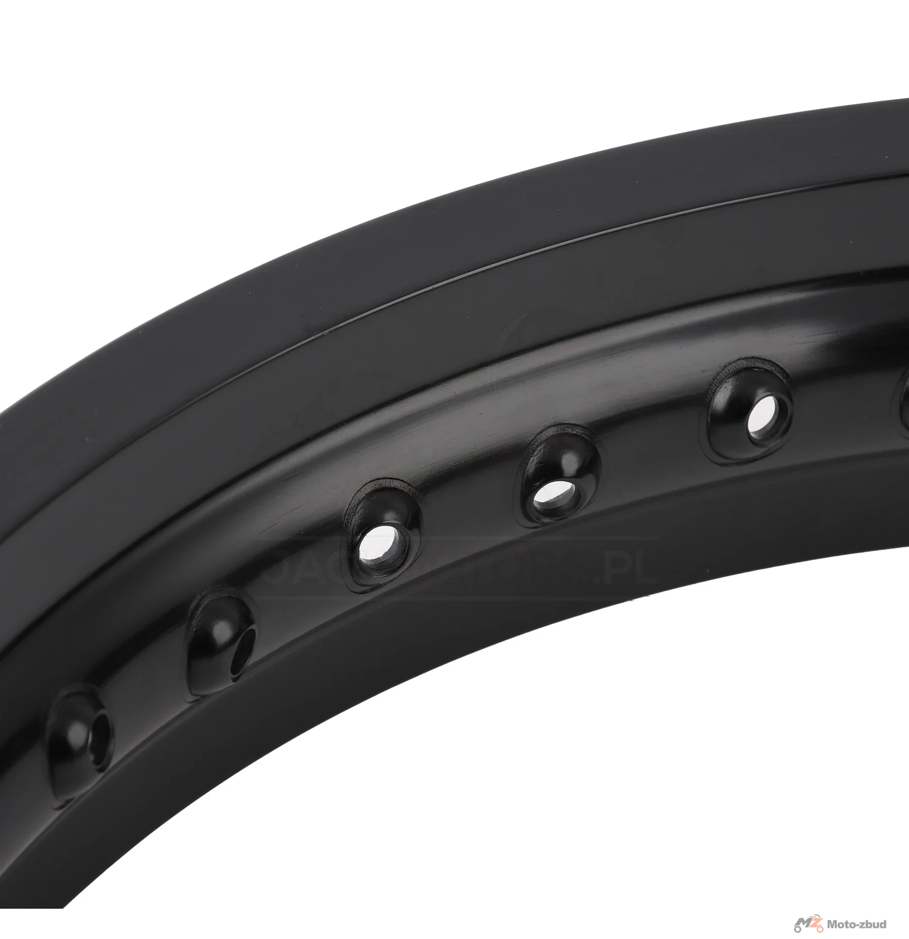 Obręcz koła Simson MZ ETZ 2,50 × 16 aluminiowa czarna polerowana MZA — ujęcie 3