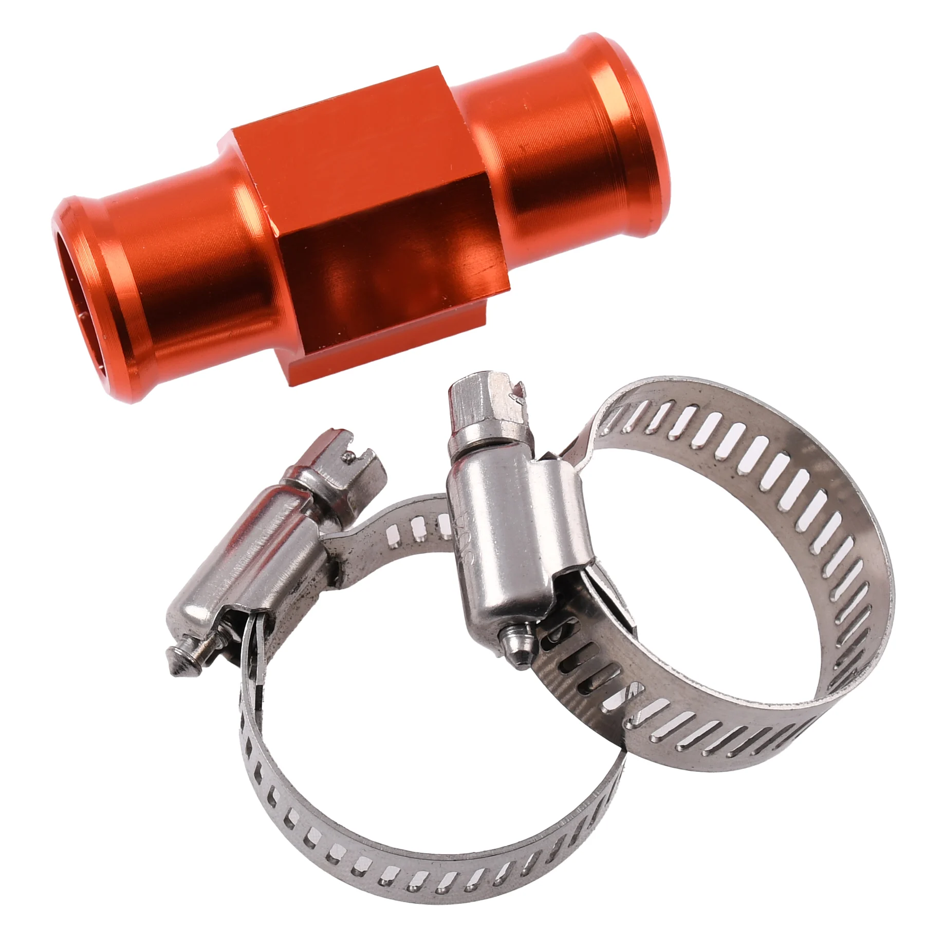 Adapter czujnika temperatury 1/8" 18 mm aluminium CNC pomarańczowy — ujęcie 2