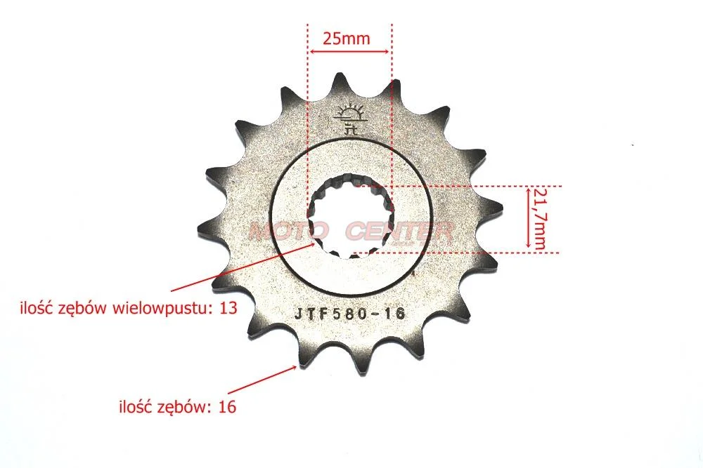 Zębatka przód 530 16Z JT F580-16 Yamaha JT — ujęcie 2