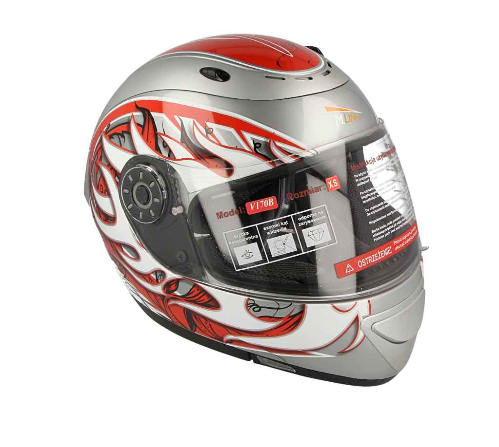 Kask motocyklowy VCAN V170B Grey CH-R – XS — ujęcie 22
