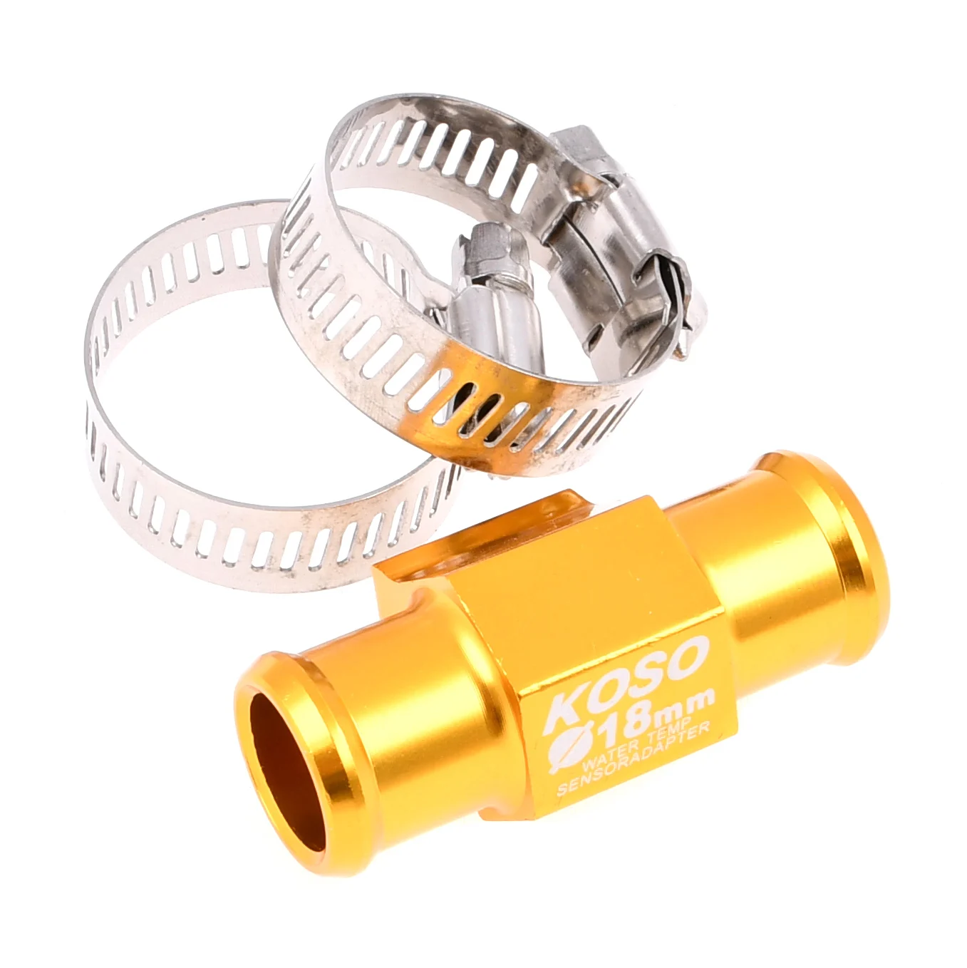 Adapter czujnika temperatury 1/8" 18 mm aluminium CNC złoty — ujęcie 1