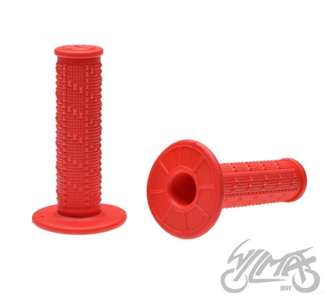 Chwyty kierownicy Enduro 22/24,5 mm — czerwone, para AW56813R — ujęcie 1