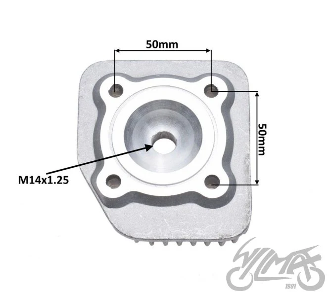 Głowica cylindra 3KJ do Yamahy Jog — komora 40 mm — ujęcie 2