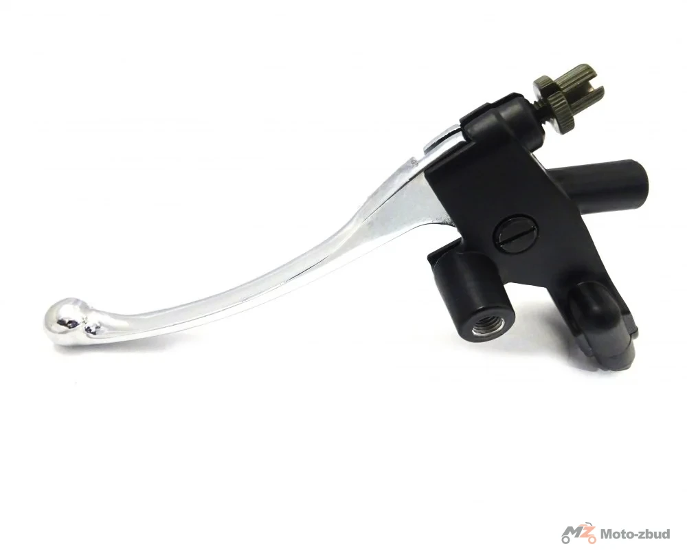 Junak M15 125 cm³ dźwignia sprzęgła (chrom) kpl. z obejmą (czarny mat) — ujęcie 3