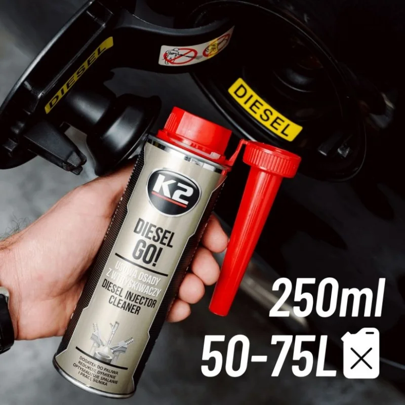 K2 DIESEL GO! Redukuje dymienie, optymalizuję spalanie i pracę silnika 250ml — ujęcie 4