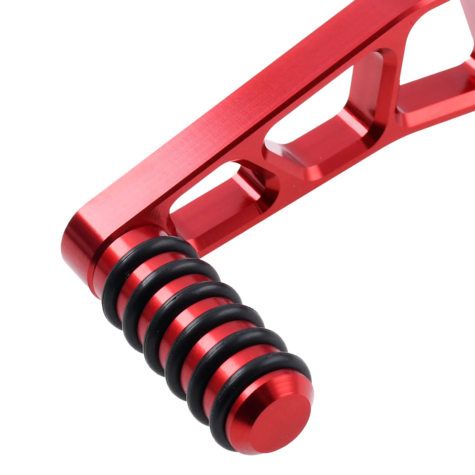 Dźwignia zmiany biegów Simson S51 czerwona aluminium CNC racing DPR Performance — ujęcie 4
