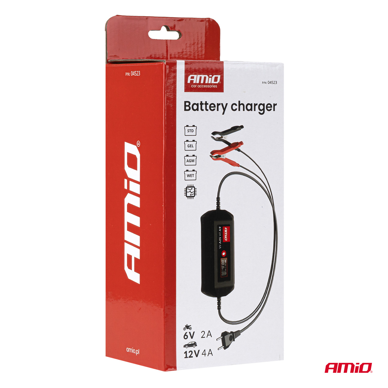 Prostownik cyfrowy STD GEL AGM WET MAX 4A 6 V 12 V — ujęcie 7