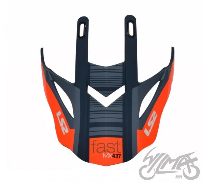 Daszek kasku MX437 xcode fluo orange blue — ujęcie 2