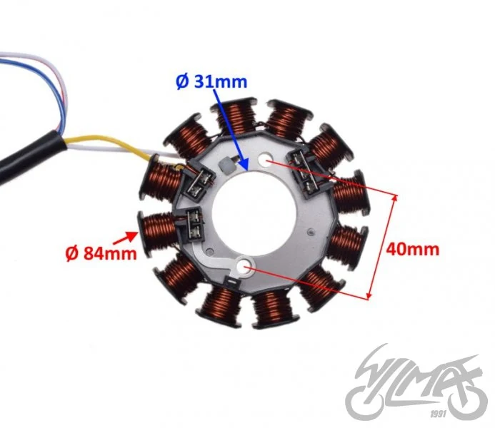 Stator 12 cewek do Yamaha DT50 / TZR50 — 2007 — ujęcie 2