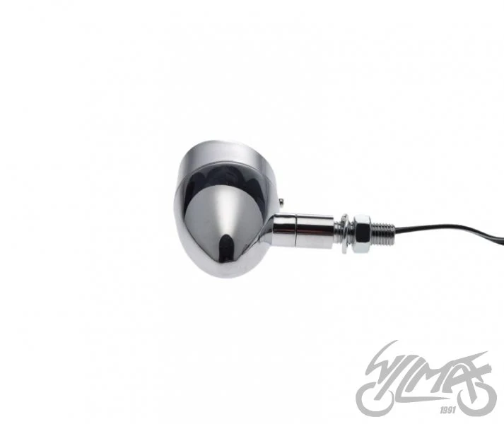 Lampy do Harley z wysuniętym wspornikiem, biały klosz — para AL00882B — ujęcie 3