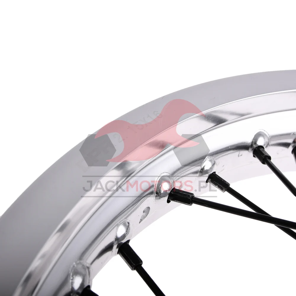 Koło jezdne Simson 2,15 × 16 S50/51/70 aluminium DPR Classic czarne szprychy — ujęcie 2